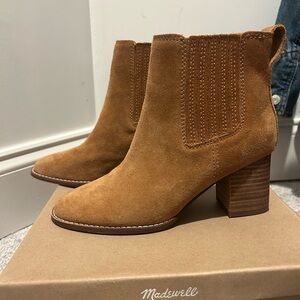 Madewell Suede Chelsea Booties